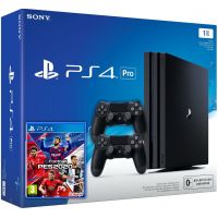 Sony Playstation 4 PRO 1Tb + Pro Evolution Soccer 2020 (eFootball) (російська версія) + DualShock 4 (Version 2) (black)
