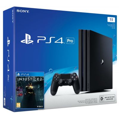 Sony Playstation 4 PRO 1Tb + Injustice 2 (русская версия)
