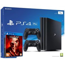 Sony Playstation 4 PRO 1Tb + Tekken 7 (русские субтитры) + DualShock 4 (Version 2) (black)