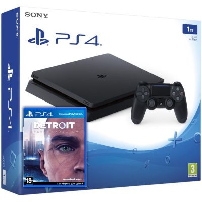 Sony Playstation 4 Slim 1Tb + Detroit: Стать человеком (русская версия)