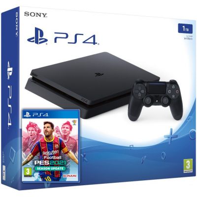Sony Playstation 4 Slim 1Tb + eFootball Pro Evolution Soccer 2021 (російська версія)