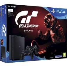 Sony Playstation 4 Slim 1Tb + Gran Turismo Sport (російська версія) + DualShock 4 (Version 2) (black)