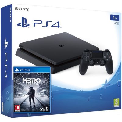 Sony Playstation 4 Slim 1Tb + Metro Exodus / Исход (русская версия)