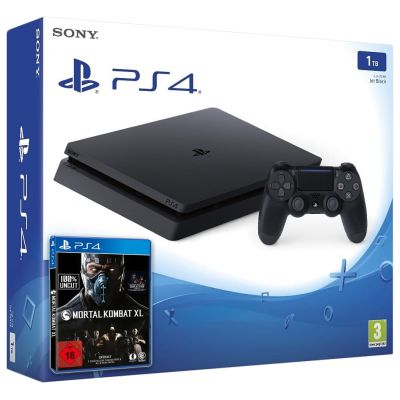 Sony Playstation 4 Slim 1Tb + Mortal Kombat XL (русская версия)