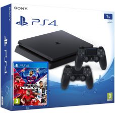 Sony Playstation 4 Slim 1Tb + Pro Evolution Soccer 2020 (eFootball) (російська версія) + DualShock 4 (Version 2) (black)