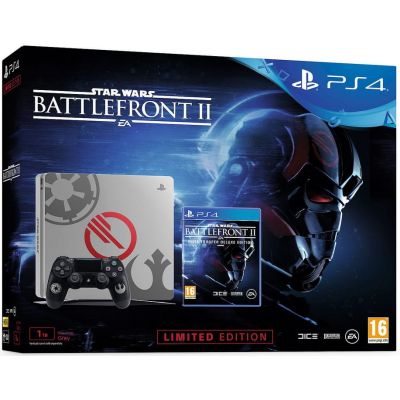 Sony Playstation 4 Slim 1Tb Limited Edition Star Wars: Battlefront II + Star Wars: Battlefront II Elite Trooper Deluxe Edition (русская версия)