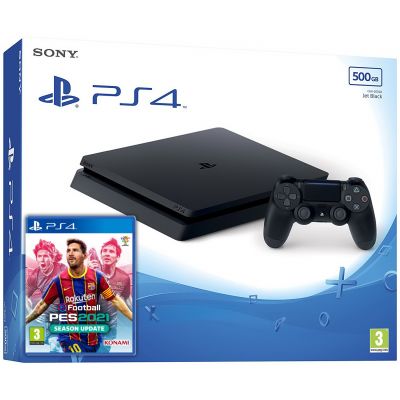 Sony Playstation 4 Slim 500Gb + eFootball Pro Evolution Soccer 2021 (русская версия)