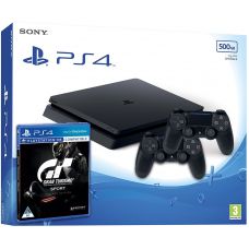 Sony Playstation 4 Slim 500Gb + Gran Turismo Sport. Day One Edition (російська версія) + DualShock 4 (Version 2) (black)