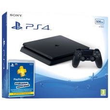 Sony Playstation 4 Slim 500Gb + Подписка PlayStation Plus (3 месяца)