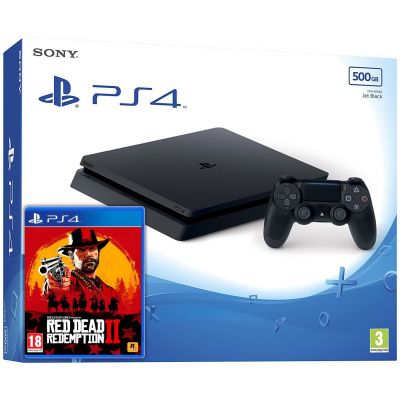 Sony Playstation 4 Slim 500Gb + Red Dead Redemption 2 (русская версия)