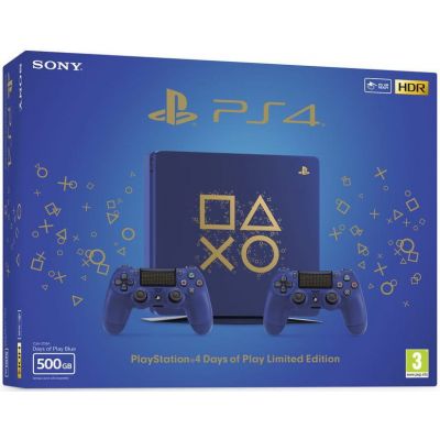 Sony Playstation 4 Slim 500Gb Limited Edition Days of Play Blue