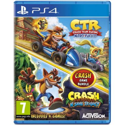 Crash Bandicoot N’sane Trilogy + Crash Team Racing Nitro-Fueled (английская версия) (PS4)