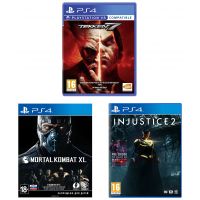 Injustice 2 + Tekken 7 + Mortal Kombat XL (русские версии) (PS4) Fighting Games Bundle