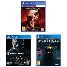 Injustice 2 + Tekken 7 + Mortal Kombat XL (російські версії) (PS4) Fighting Games Bundle