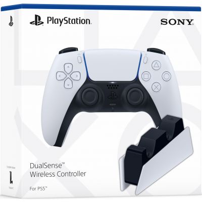 Sony DualSense (White) + Зарядна станція Sony DualSense Charging Station