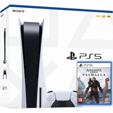 Sony PlayStation 5 White 825Gb + Assassin’s Creed Valhalla Вальгалла (русская версия)