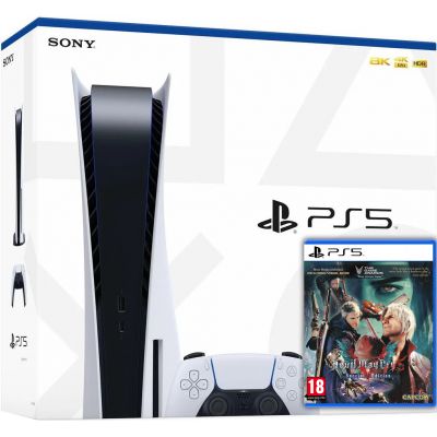 Sony PlayStation 5 White 825Gb + Devil May Cry 5 Special Edition (русская версия)