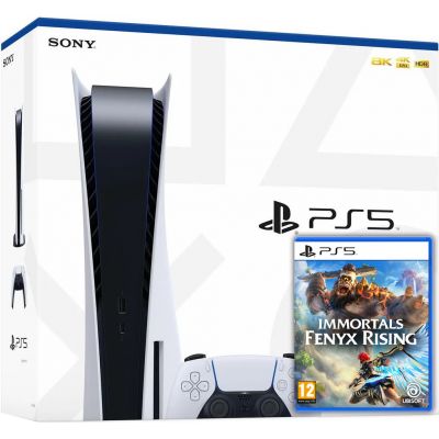 Sony PlayStation 5 White 825Gb + Immortals Fenyx Rising (русская версия)