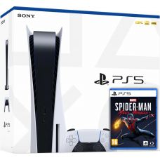 Sony PlayStation 5 White 825Gb + Marvel’s Spider-Man: Miles Morales (русская версия)