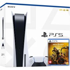 Sony PlayStation 5 White 825Gb + Mortal Kombat 11 Ultimate (русские субтитры)