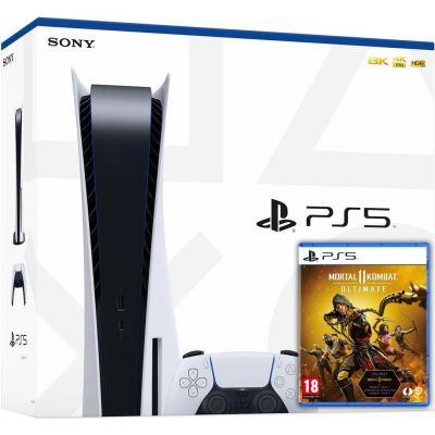 Sony PlayStation 5 White 825Gb + Mortal Kombat 11 Ultimate (русская версия)