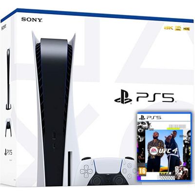 Sony PlayStation 5 White 825Gb + UFC 4 (русская версия)