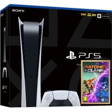 Sony PlayStation 5 White 825Gb Digital Edition + Ratchet & Clank: Rift Apart. Сквозь миры (русская версия)