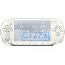 Sony PSP E1000 Street Ice White + Карта Пам'яті 16Gb + Чохол + Плівка + USB кабель + Ігри