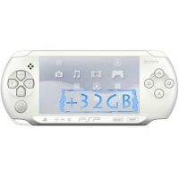 Sony PSP E1000 Street Ice White + Карта Пам'яті 32Gb + Чохол + Плівка + USB кабель + Ігри