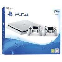 Sony Playstation 4 Slim 500Gb White + DualShock 4 (Version 2) (white)