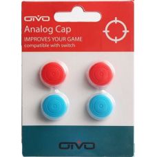 Накладки на стики Analog Cap Joy-Con Nintendo Switch\Lite Red/Blue (4 шт.)