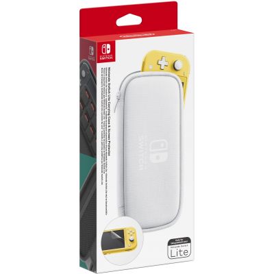 Nintendo Switch Lite Carrying Case & Screen Protector (White) для Nintendo Switch Lite Officially Licensed by Nintendo