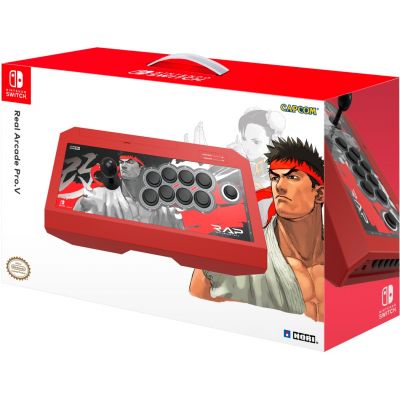 Hori Real Arcade Pro. V (Street Fighter Ryu Edition) для Nintendo Switch (NSW-201U)