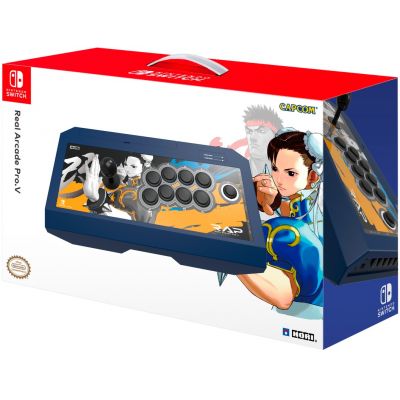 Аркадный стик Hori Real Arcade Pro. V Street Fighter Chun-Li Edition (NSW-202U) для Nintendo Switch Officially Licensed by Nintendo & Capcom