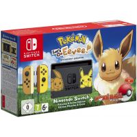 Nintendo Switch Pikachu & Eevee Limited Edition + Poké Ball Plus + Игра Pokémon: Let's Go, Eevee!
