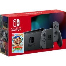 Nintendo Switch Gray (Upgraded version) + Игра Donkey Kong Country: Tropical Freeze