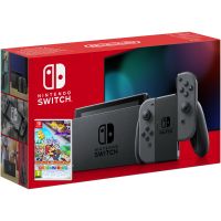Nintendo Switch Gray (Upgraded version) + Игра Paper Mario: The Origami King