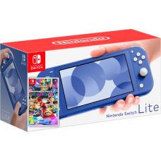 Nintendo Switch Lite Blue + Игра Mario Kart 8 Deluxe (русская версия)
