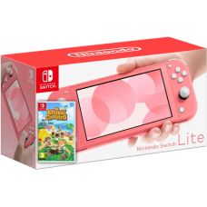 Nintendo Switch Lite Coral + Игра Animal Crossing: New Horizons (русская версия)