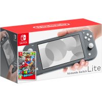 Nintendo Switch Lite Gray + Игра Super Mario Odyssey (русская версия)