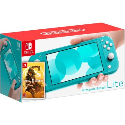 Nintendo Switch Lite Turquoise + Игра Mortal Kombat 11
