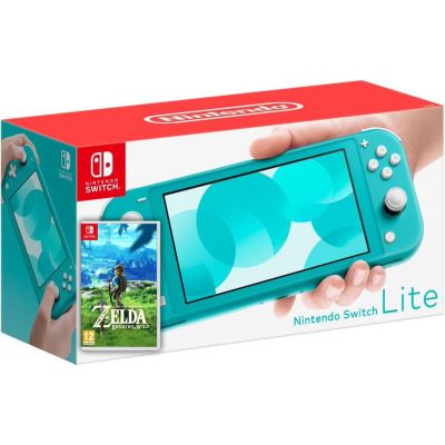 Nintendo Switch Lite Turquoise + Игра The Legend of Zelda: Breath of the Wild