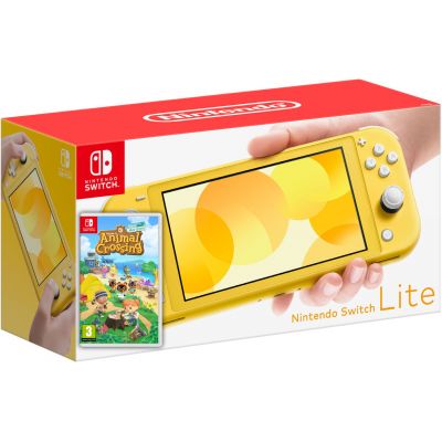 Nintendo Switch Lite Yellow + Игра Animal Crossing: New Horizons