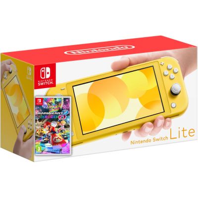 Nintendo Switch Lite Yellow + Гра Mario Kart 8 Deluxe