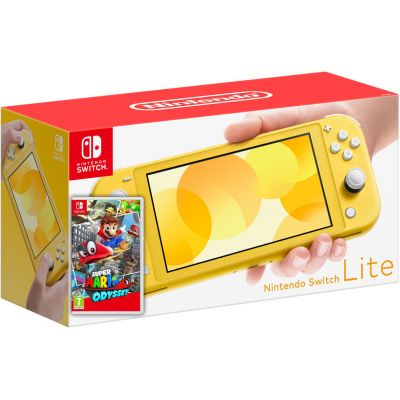 Nintendo Switch Lite Yellow + Гра Super Mario Odyssey