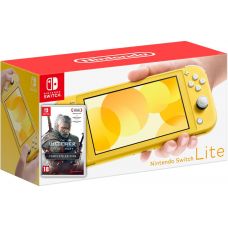 Nintendo Switch Lite Yellow + Игра The Witcher 3: Wild Hunt Complete Edition (русская версия)