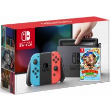 Nintendo Switch Neon Blue-Red + Гра Donkey Kong Country: Tropical Freeze