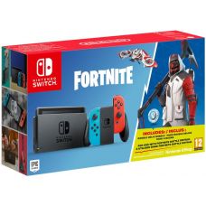 Nintendo Switch Neon Blue-Red + Игра Fortnite (русская версия)