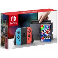 Nintendo Switch Neon Blue-Red + Игра Mario Tennis Aces (русская версия)