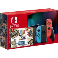 Nintendo Switch Neon Blue-Red (Upgraded version) + Nintendo Labo: Variety Kit